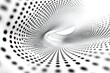 © Maxim Borbut - A modern bright art design featuring a background of grey and white halftone with a blurred pattern raster effect, creating an abstract and creative graphic template in a business and technology