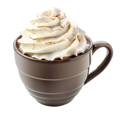 Wall Mural - Cup of hot chocolate and whipped cream clip art