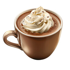 Wall Mural - Cup of hot chocolate and whipped cream clip art