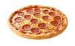 © Wannaeka - Delicious Pepperoni Pizza with Melted Cheese, Freshly Baked Pepperoni, and Golden Brown Crust on transparent background