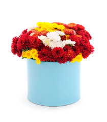 Wall Mural -  Flowers of chrysanthemum in the basket.