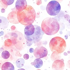 Canvas Print - Watercolor Circle Pattern Design