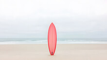 Summertime Pink Surfboard At Beach Free Stock Photo - Public Domain ...