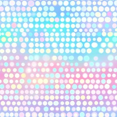 Canvas Print - Pastel Circles Pattern Background