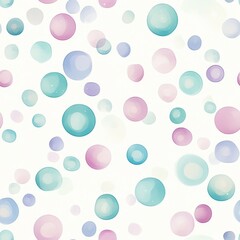 Canvas Print - Pastel Circle Pattern Background