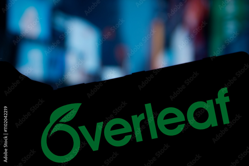Dhaka, Bangladesh- 26 Nov 2024: Overleaf logo is displayed on ...