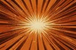 © Burhan - Comics rays orange background with halftones. Vector illustration in retro pop art style for comics book, poster, advertising design Generative AI