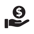 © Robbany Hossain - save money icon, salary money, invest finance, hand holding dollar