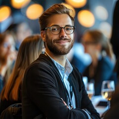 Aufkleber - An e commerce c-level group networking on tech conference.