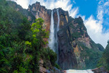 Salto Angel or Angel Falls is the highest waterfall in the world, at 979 meters high, located in the State of Bolívar, southeastern Venezuela.