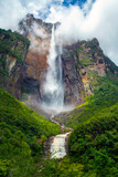 Angel Falls is the highest waterfall in the world, at 979 meters high, located in the State of Bolívar, southeastern Venezuela.