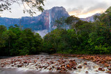 Salto Angel  or Angel Falls is the highest waterfall in the world, at 979 meters high, located in the State of Bolívar, southeastern Venezuela.