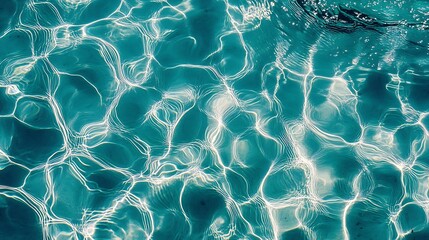 Leinwandbilder - Natural Sunlight Illuminating Water with Enchanting and Relaxing Ripples : Generative AI