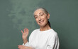 © kues1 - feeling happy and cheerful, smiling and welcoming you, inviting you in with a friendly gesture