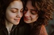 © EugeneART - LGBT couple. Lesbian couple. Women.