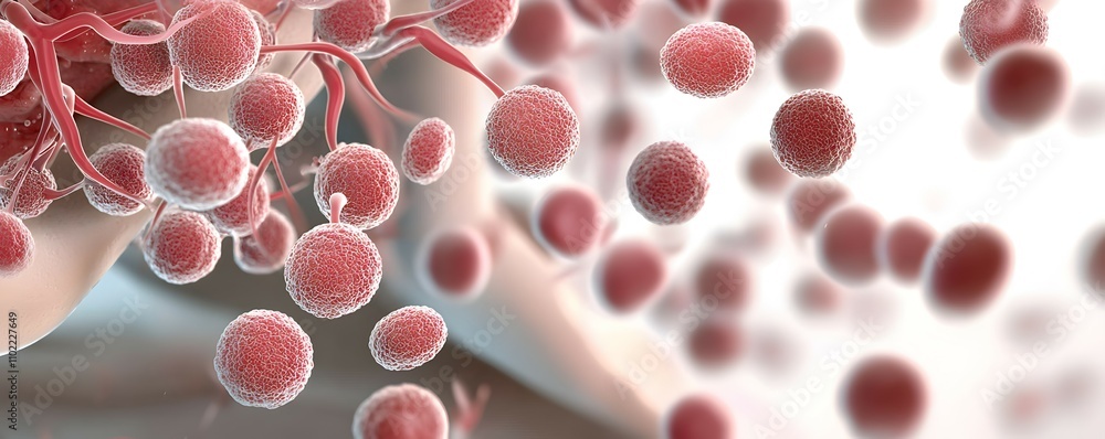 Detailed Medical Illustration of Bone Marrow and Hematopoiesis ...