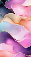 Aufkleber - Swirling patterns of vibrant colors blend seamlessly, creating a visually striking abstract composition that captivates the viewer