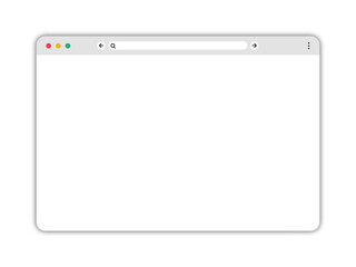 Web page vector interface set. Website window blank template.