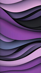 Aufkleber - Soft purple waves blend seamlessly, creating an elegant abstract design ideal for contemporary decor or digital backgrounds