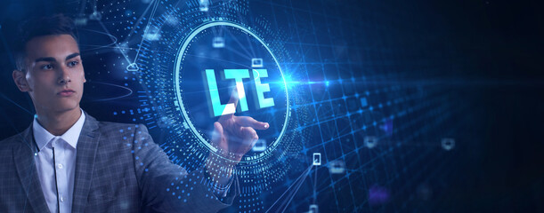 business, technology, internet and network concept. lte abbreviation, modern technology concept.
