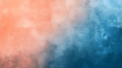 Wall Mural - peach and slate blue gradient backdrop with subtle grainy texture, ideal for modern posters and webp