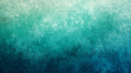 Wall Mural - teal, green, and blue gradient background with a grainy texture and glowing noise effect, perfect fo