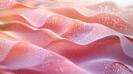 Wall Mural - discover the sophistication of a wave of small, round particles flowing effortlessly in an abstract 