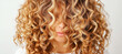 © ЮРИЙ ПОЗДНИКОВ - Blonde model showing long and voluminous curly hair