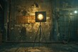 © Imagehub - photo studio in old grunge room with concrete wall  urban background