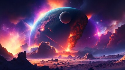 a group of space explorers