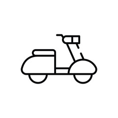 Sticker - Scooter vector icon