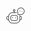 © Nijat - smart chatbot icon sign vector