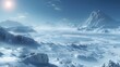 © Dennis - Serene snowy landscape from the planet Hoth with ice formations