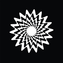 Wall Mural - abstract geometric pattern with intricate spiral design. a captivating abstract geometric pattern wi