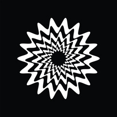 Wall Mural - abstract geometric pattern with intricate spiral design. a captivating abstract geometric pattern wi
