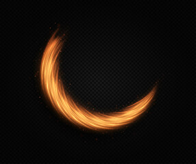 Wall Mural - magic flow of tail with glittering effect. sparkling speed motion effect. shining swirling lines eff