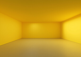 Wall Mural - empty yellow room