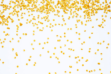 Wall Mural - Confetti glitter sparkling Falling in vibrant mood for celebration and party concepts.decoration ornaments design background