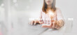 © Ton Photographer4289 - Businesswoman uses her hand to press a digital loading bar that represents the change from 2024 to 2025. Which is a symbol of strategic planning and future readiness.
