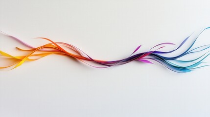 Aufkleber - Creative unleashing vibrant lines and minimalist canvas in abstract artistic expression close-up