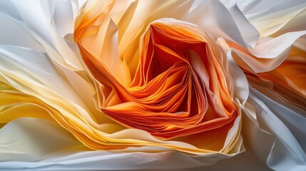 Poster - Artistic creases in paper representing moments studio photography creative workspace macro view abstract concept