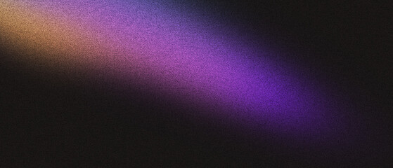 Wall Mural - colorful gradient light on dark background with grainy texture