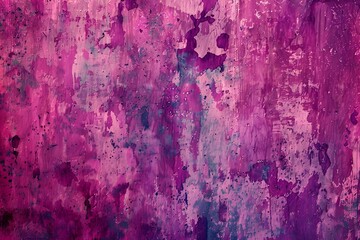 Wall Mural - energetic grunge background featuring bold pink and purple hues with rough textures and vibrant spla