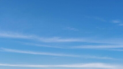 Wall Mural - blue sky with fluffy cloud time lapse on a sunny day 4k footage.