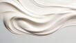 © MetaPixel - Sleek wave of white cosmetic cream on soft textured background showcasing smooth application and luxurious skincare products
