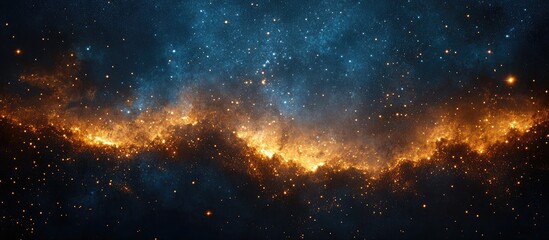 Wall Mural - stunning cosmic background with nebula and stars illuminating the space for artistic and creative us