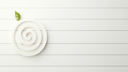 Wall Mural - a minimalist design with a single line of code forming a spiral or other intriguing shape, highlight