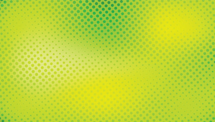 Poster - Comic yellow and green background with halftone gradient in pop art retro style. halftone dotted background. dots pop art comics background