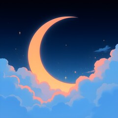 Wall Mural - a crescent eclipse