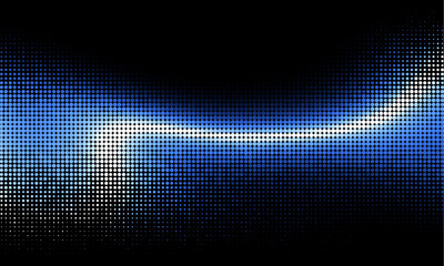 Fototapete - The abstract halftone background consists of different dots.